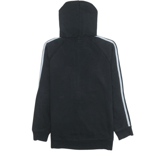Adidas Boys Black Full Zip Fleece Hoodie 13-14 Years Sportswear