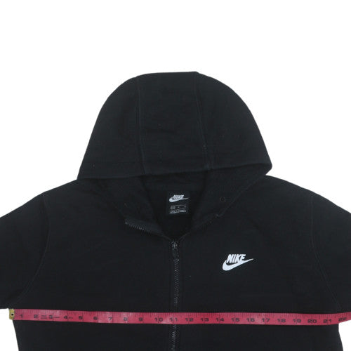 Nike Men's Black XS Full Zip Hoodie with Logo