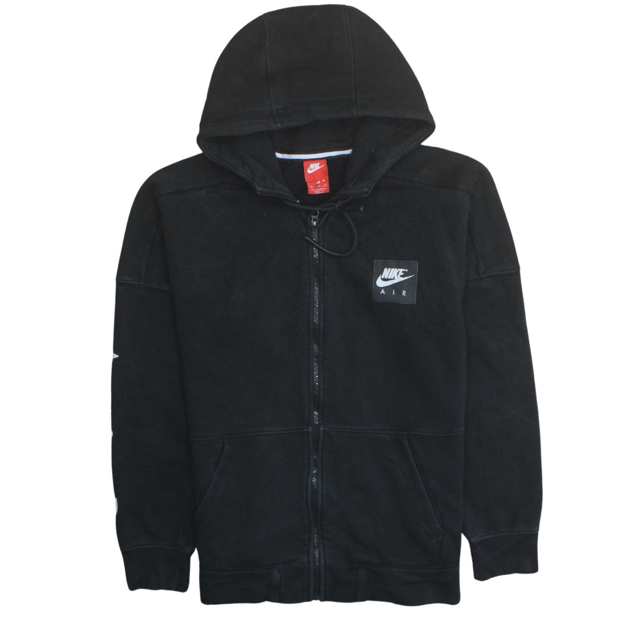 Nike Men's Black XL Full Zip Air Hoodie Fleece Sweatshirt