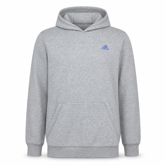 Adidas Men's Grey Pullover Hoodie Regular Fit Size M Essentials