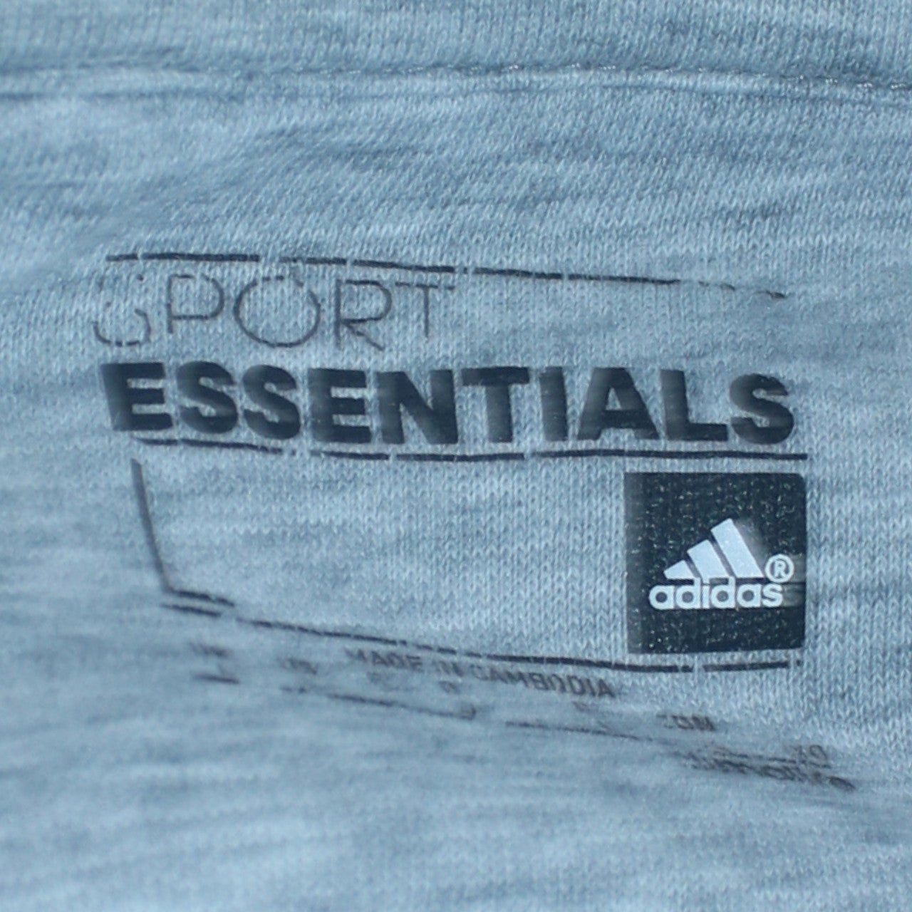 Adidas Men's Grey Pullover Hoodie Regular Fit Size M Essentials