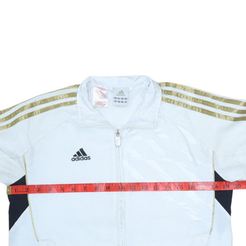 Adidas Teens White Full Zip Sports Sweatshirt Size 12A
