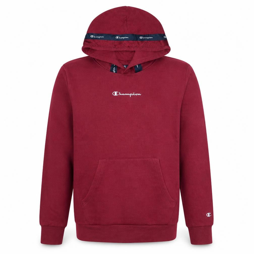 Champion Teens Red Pullover Hoodie XL Logo Graphic Fleece