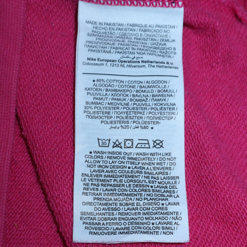 Nike Womens Pink Crew Neck Pullover Sweatshirt Size M