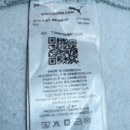 Puma Mens Grey XL Full Zip Fleece Hoodie with Logo