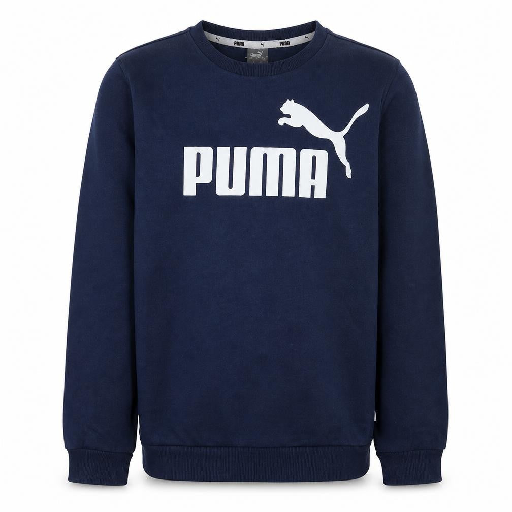 Puma Boys Blue Logo Pullover Fleece Sweatshirt 14-15 Years
