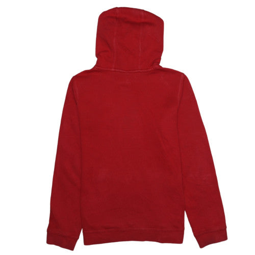 Nike Boys Red XL Pullover Hoodie with Logo Print - Casual Fleece Sweatshirt