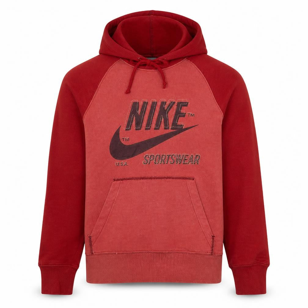 Nike Men's Red Pullover Hoodie S Sportswear Fleece