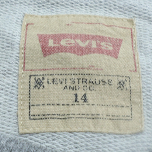 Levi's Boys Grey Logo Pullover Sweatshirt Size 14 Years Crew Neck