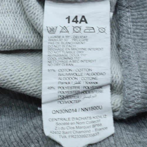 Levi's Boys Grey Logo Pullover Sweatshirt Size 14 Years Crew Neck