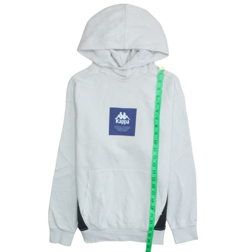 Kappa x Zara Boys White Hoodie 13-14 Years Pullover Cotton Blend