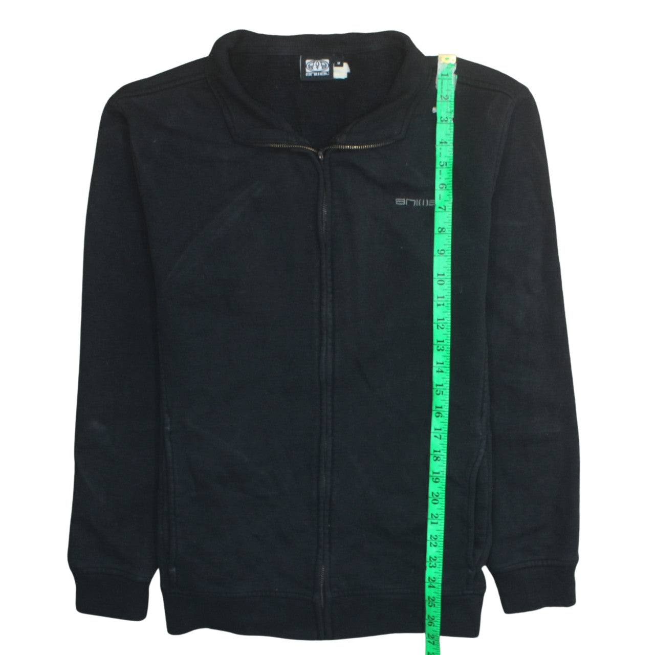 Animal Men's Black Fleece Full Zip Mid-Length Active Jacket Size M