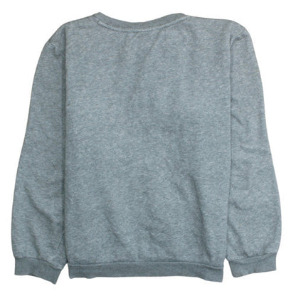 Brand and care label for Puma boys’ grey pullover sweatshirt 15-16 years crew neck fleece logo top