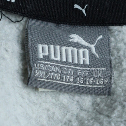 Additional view of Puma boys’ grey pullover sweatshirt 15-16 years crew neck fleece logo top