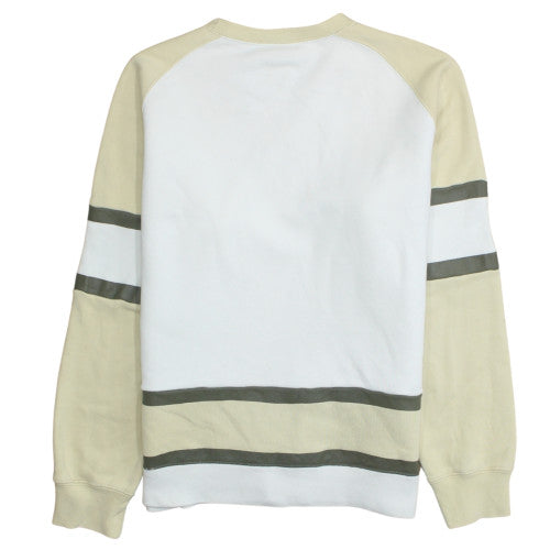 Champion Women Beige & White Pullover Sweatshirt Size L Crew Neck