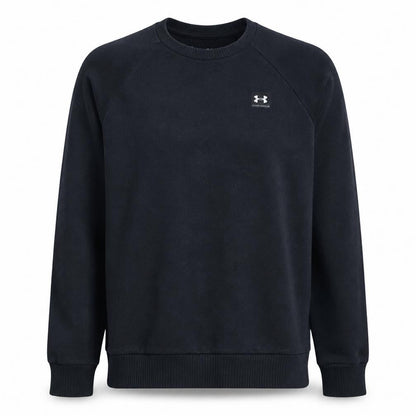 Under Armour Men's Black Small Basic Crew Sweatshirt Fleece Pullover