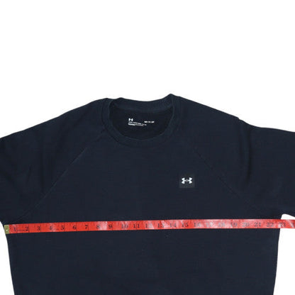 Under Armour Men's Black Small Basic Crew Sweatshirt Fleece Pullover