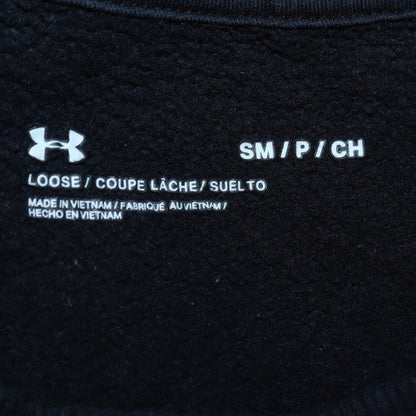 Under Armour Men's Black Small Basic Crew Sweatshirt Fleece Pullover