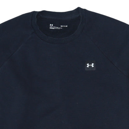 Under Armour Men's Black Small Basic Crew Sweatshirt Fleece Pullover