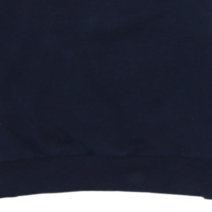 Additional view of Tommy Hilfiger boys’ blue crew neck pullover logo sweatshirt, size 164
