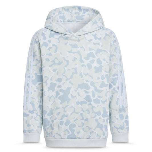 Adidas Boys Grey Camouflage Pullover Hoodie - Size 16 Years