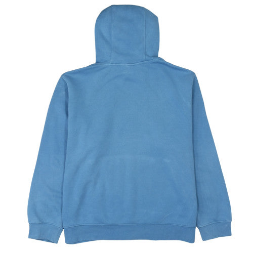 Nike Women Blue Pullover Hoodie L Cotton Blend Casual Sweatshirt
