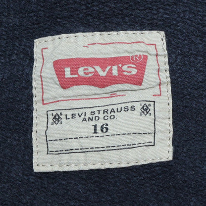 Additional view of Levi's boys’ black crew neck logo pullover sweatshirt 16 years