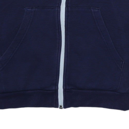 Puma Boys Navy Blue Full Zip Hoodie 13-14 Years Cotton Blend Sweatshirt