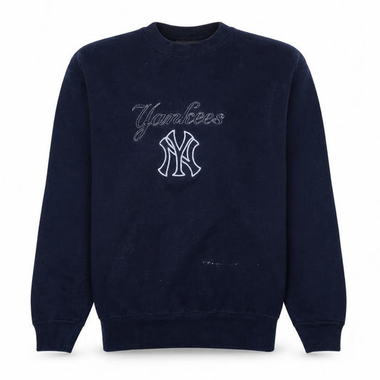 Adidas Men’s Blue Yankees Embroidered Pullover Sweatshirt XL Vintage