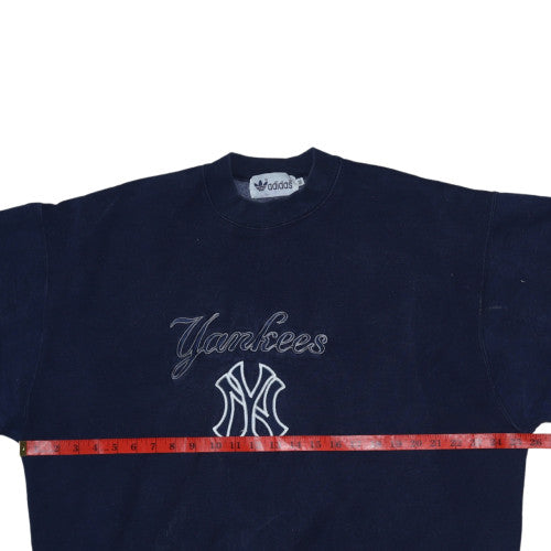 Adidas Men’s Blue Yankees Embroidered Pullover Sweatshirt XL Vintage
