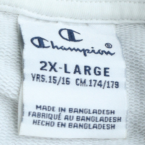 Champion Girls White Pastel Logo Crew Neck Sweatshirt 15-16 Years