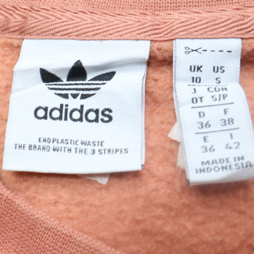 Adidas Women’s Brown Crew Neck Sweatshirt Size 10 S Trefoil Logo