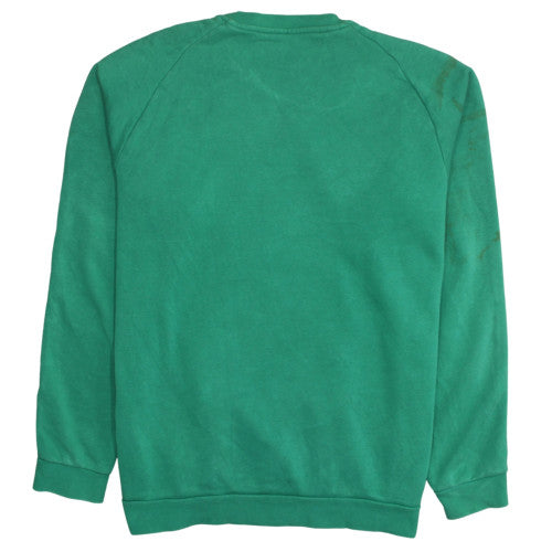 Adidas Mens Green XL Pullover Fleece Sweatshirt Crew Neck Sports