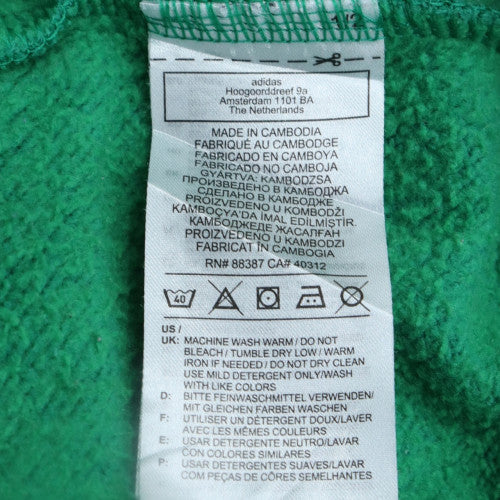 Adidas Mens Green XL Pullover Fleece Sweatshirt Crew Neck Sports