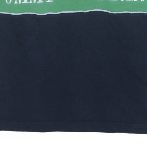 Tommy Jeans Mens Multicoloured L Henley Sweatshirt Retro Logo