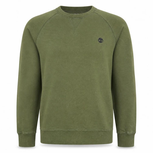 Timberland Men's Green Crew Neck Cotton Sweatshirt Size S