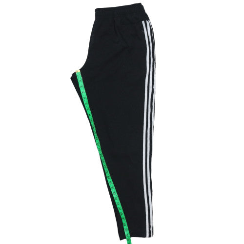 Adidas Men's Black XL Track Pants with Side Stripes