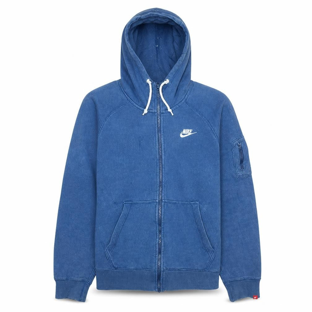 Nike Mens Blue Full Zip Hooded Fleece Hoodie M Regular Fit