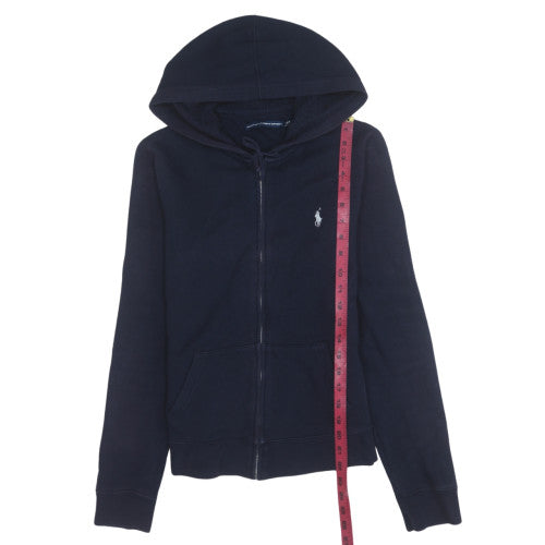 Ralph Lauren Sport Men's Navy Full Zip Hoodie Size M Fleece Cotton Blend