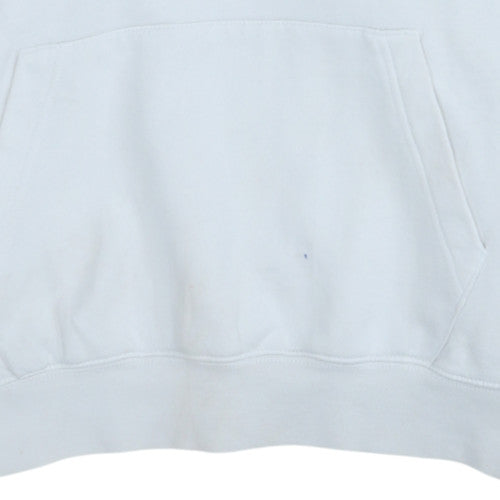 Nike Men's White Small Pullover Hoodie Classic Fit Logo Sportswear