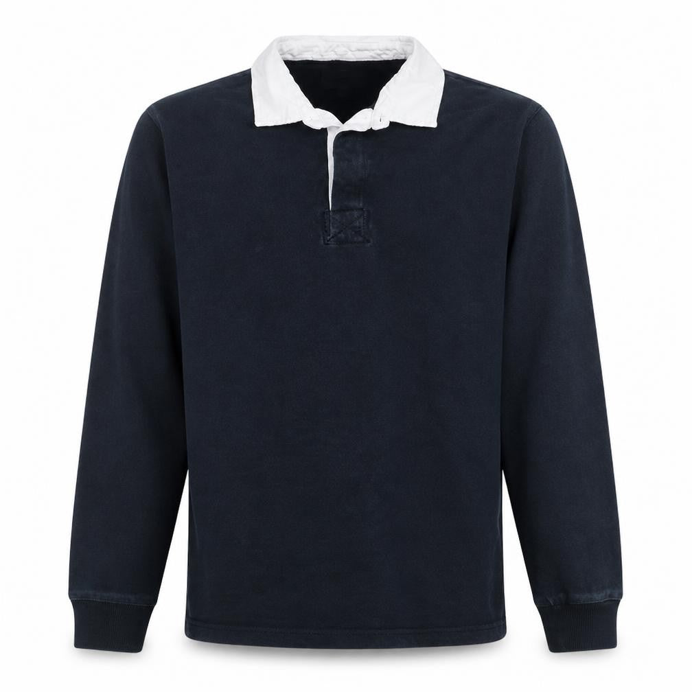 Marks & Spencer Men's Blue Collared Henley Sweatshirt XL
