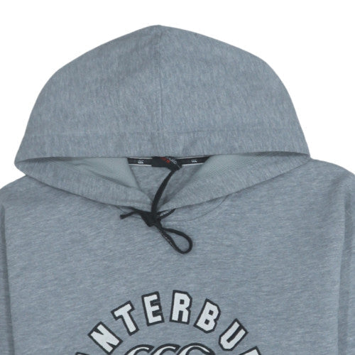 Canterbury Mens Grey Pullover Hoodie Size M Fleece Hooded Sweatshirt