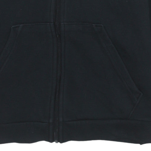 Puma Teens Black Full Zip Hoodie XL 16Y Logo Sportswear