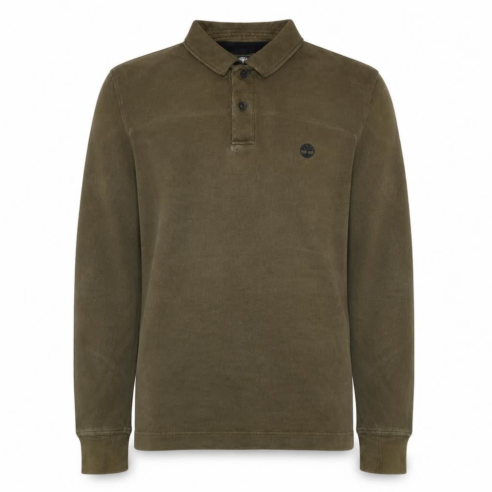 Timberland Men’s Green Henley Sweatshirt Regular Fit S