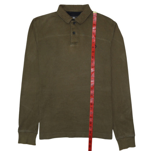Timberland Men’s Green Henley Sweatshirt Regular Fit S
