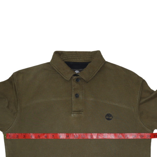 Timberland Men’s Green Henley Sweatshirt Regular Fit S
