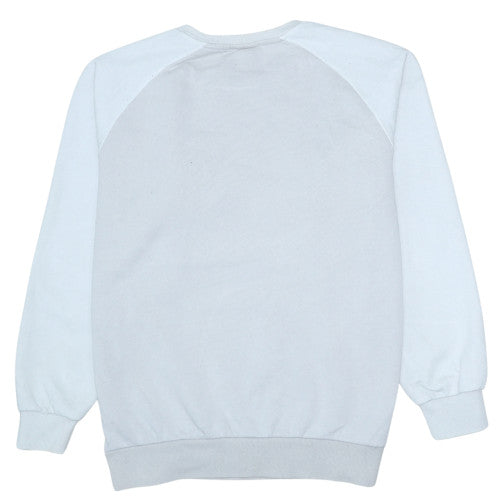Ellesse Men's Light Grey Crew Neck Sweatshirt L Logo Cotton Blend