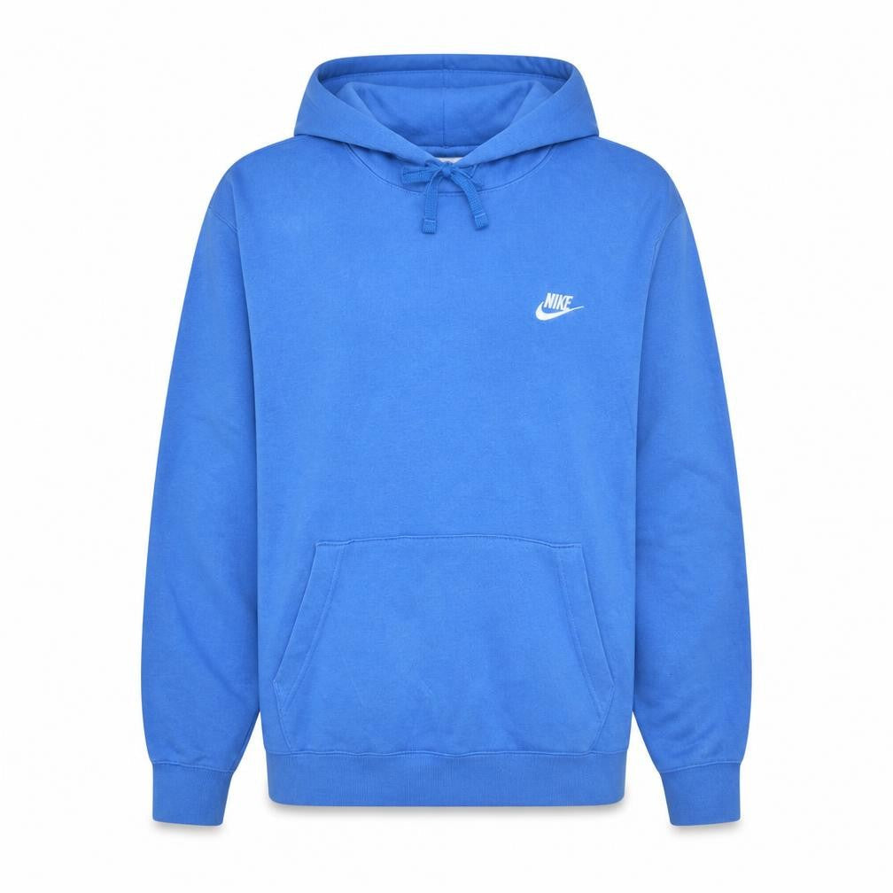 Nike Womens Blue Pullover Hoodie Size L Cotton Blend Casual