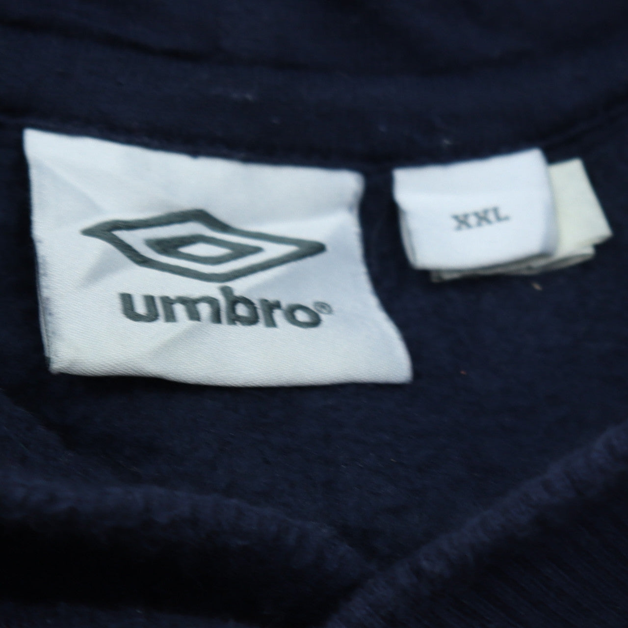 Umbro Womens Navy XXL Pullover Hoodie with Logo and Kangaroo Pocket