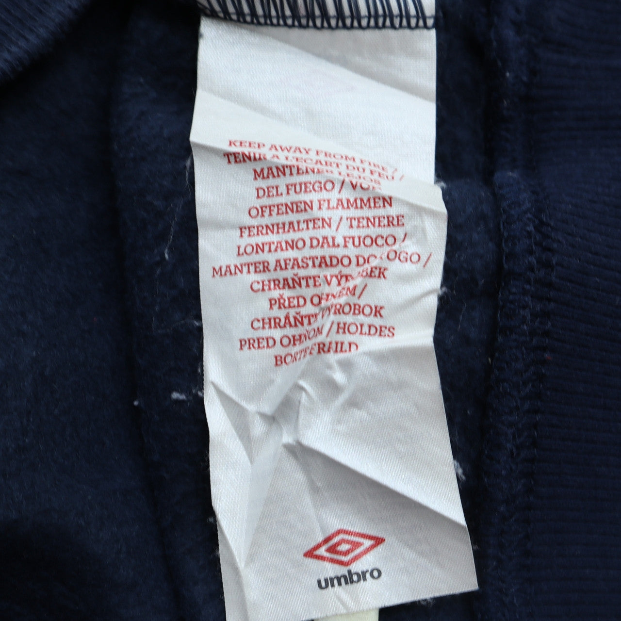 Umbro Womens Navy XXL Pullover Hoodie with Logo and Kangaroo Pocket